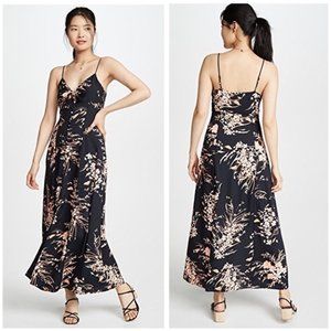 Joie Almona Floral Print Button Front Maxi Dress Size Medium NWT